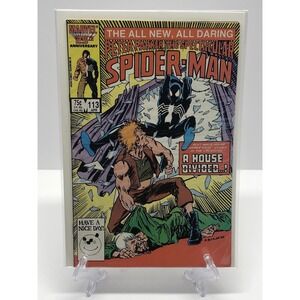 THE SPECTACULAR SPIDER-MAN #113 💥 App of Symbiote Suit -Marvel Comics 1985